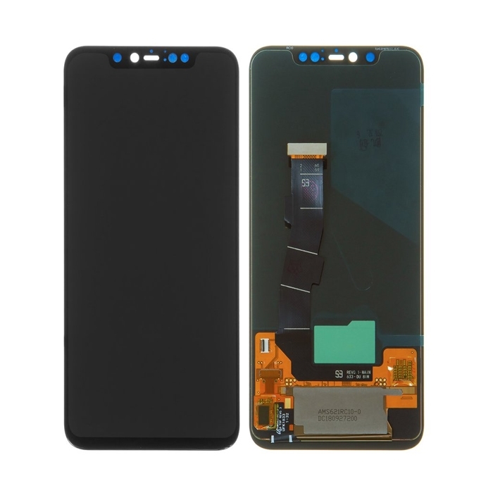 OLED LCD Complete With Fingerprint  for Xiaomi Mi 8 Pro - Color: Black