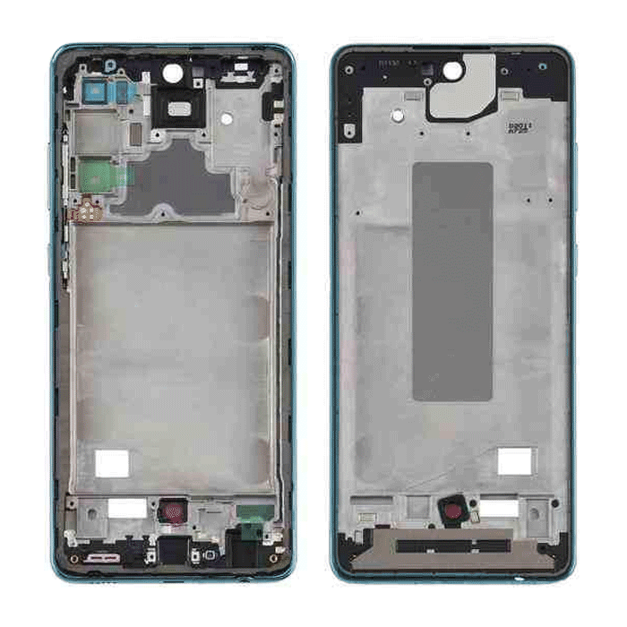 Middle Frame for Samsung Galaxy A72  - Color: Blue