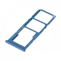Υποδοχή Κάρτας Dual SIM και SD (SIM Tray) για Samsung Galaxy A02s A025 - Χρώμα: Μπλε