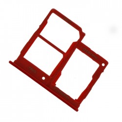 Υποδοχή Κάρτας Dual SIM και SD (SIM Tray) για Samsung Galaxy A31 A315 - Χρώμα: Κόκκινο