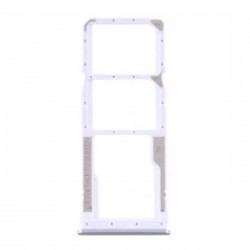 Υποδοχή κάρτας Dual SIM και SD Tray για Xiaomi Redmi Note 9s / Note 9 Pro - Χρώμα: Glacier White