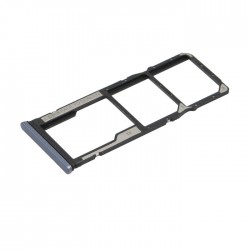 Υποδοχή κάρτας Dual SIM και SD Tray για Xiaomi Redmi Note 9s / Note 9 Pro - Χρώμα: Interstellar Grey