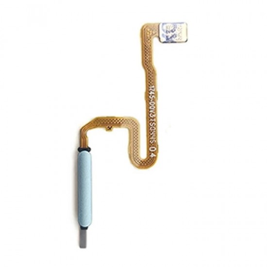 Καλωδιοταινία με Κεντρικό Πλήκτρο & Fingerprint Sensor Flex για Xiaomi Redmi Note 10 Pro 5G - Χρώμα: Λευκό