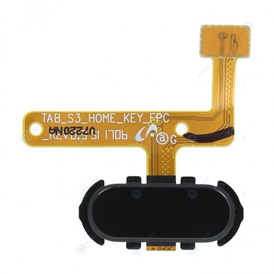 Καλωδιοταινία Κεντρικού Κουμπιού / Home Button Flex για Samsung Galaxy Tab S3 T820 - Χρώμα: Μαύρο