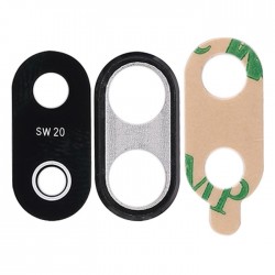 Τζαμάκι κάμερας (Camera Lens) με Πλαίσιο για Huawei P20 Lite - Χρώμα: Μαύρο