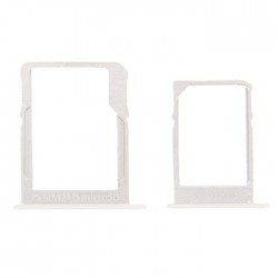 Υποδοχή Κάρτας Dual SIM και SD (SIM Tray) για Samsung Galaxy A3 2015 A300F / A5 2015 A500F / A7 2015 A700F - Χρώμα: Λευκό