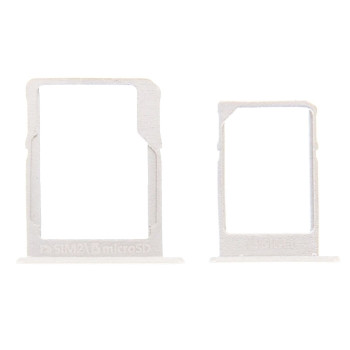 Dual SIM and SD Card Slot (SIM Tray) for Samsung Galaxy A3 2015 A300F / A5 2015 A500F / A7 2015 A700F - Color: White