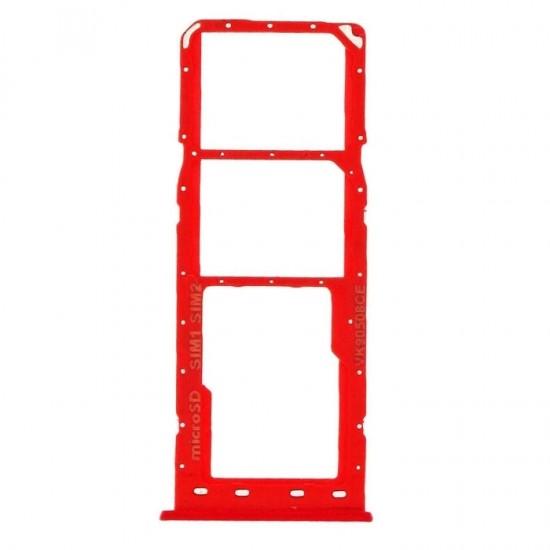 Υποδοχή κάρτας Single SIM Tray για Samsung Galaxy A10 A105 / A10S A107F - Χρώμα: Κόκκινο