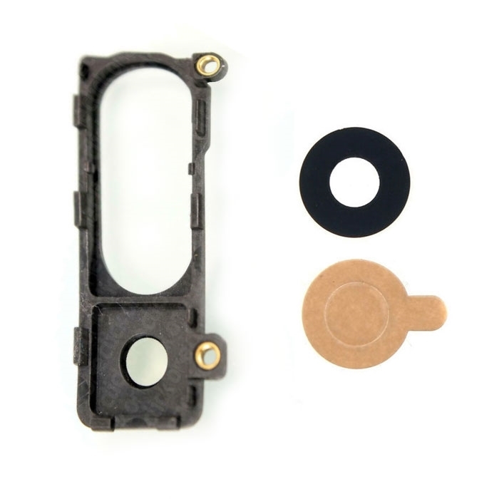 Camera Lens (Camera Lens) with Frame for LG G3 D855 - Color: Black