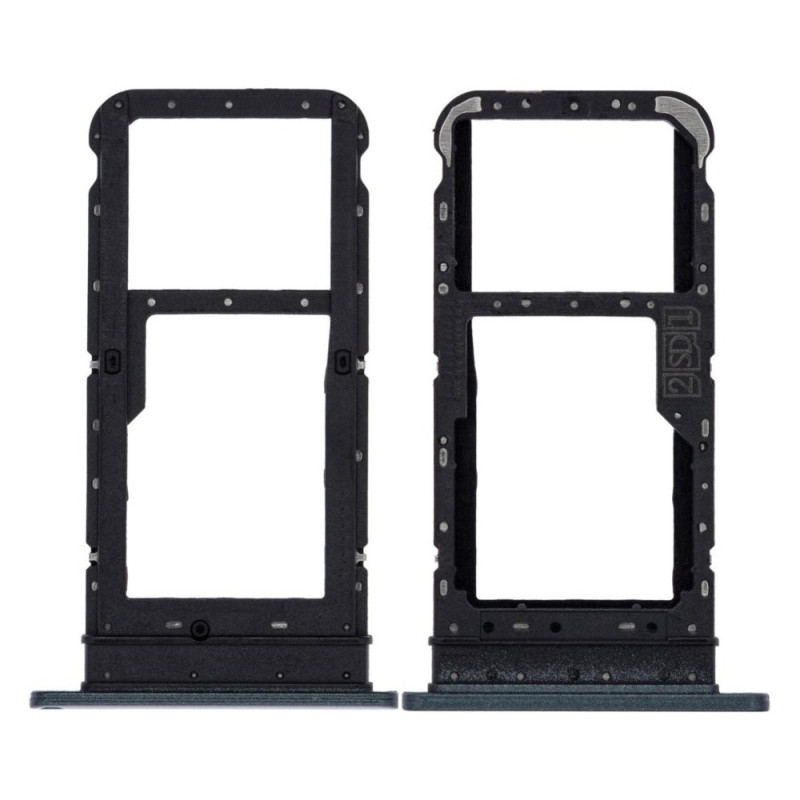 SIM Tray For Motorola Moto E7 - Color: Black