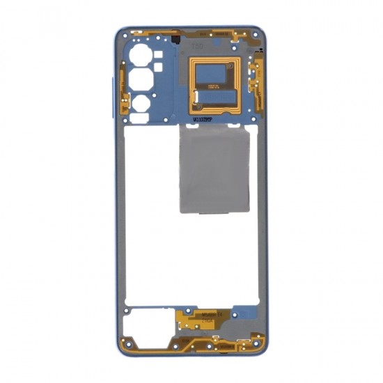 Μεσαίο Πλαίσιο με Καλωδιοταινία για Samsung M52 - Χρώμα: Μπλε Μεσαίο Πλαίσιο με Καλωδιοταινία για Samsung M52 - Χρώμα: Μπλε