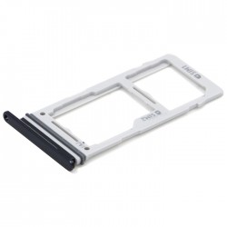 Υποδοχή Κάρτας Dual SIM και SD (SIM Tray) για Samsung Galaxy S10 Plus SM-G975 - Χρώμα: Μαύρο