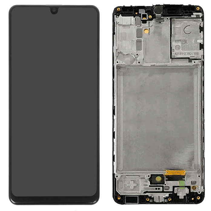 Complete LCD Incell with frame for Samsung Galaxy A31 A315F - Color: Black