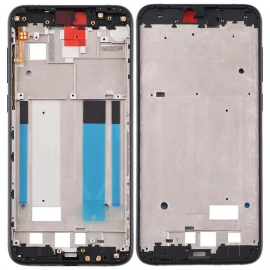 Μπροστινό Πλαίσιο Οθόνης LCD Front Frame για Nokia 6.1 PLUS - Χρώμα: Μαύρο