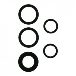 Τζαμάκι κάμερας (Camera Lens) για Samsung Galaxy A53 A536/A535 σετ 5 IN 1 - Χρώμα: Μαύρο