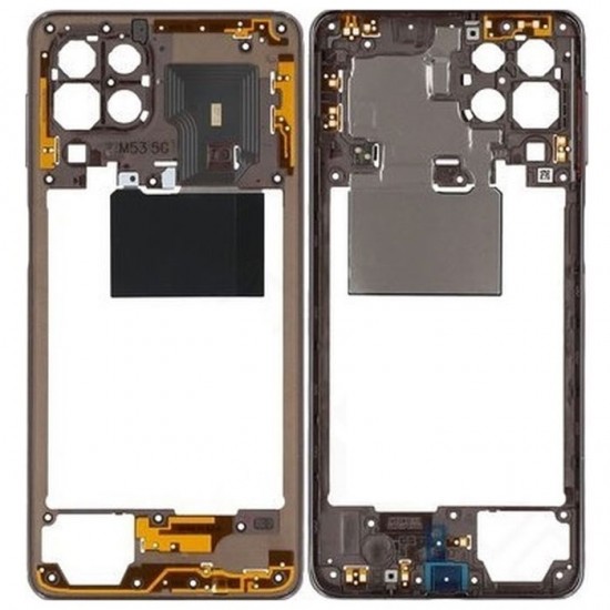 Μεσαίο Πλαίσιο με Καλωδιοταινία Middle Frame with Flex για Samaung Galaxy M53 WITH FLEX - Χρώμα: καφέ Μεσαίο Πλαίσιο με Καλωδιοταινία Middle Frame with Flex για Samaung Galaxy M53 WITH FLEX - Χρώμα: καφέ