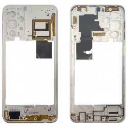 Μεσαίο Πλαίσιο με Καλωδιοταινία Middle Frame with Flex για Samaung Galaxy A23 WITH FLEX - Χρώμα: Λευκό