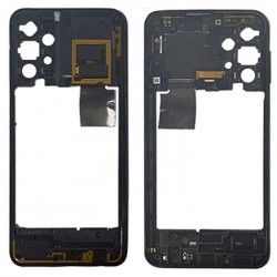 Μεσαίο Πλαίσιο με Καλωδιοταινία Middle Frame with Flex για Samaung Galaxy A23 WITH FLEX - Χρώμα: Μαύρο
