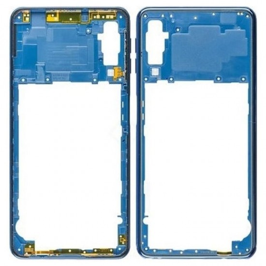 Γνήσιο Μεσαίο Πλαίσιο/Middle Frame για Samsung Galaxy A7 A750F 2018 GH98-43585D - Χρώμα: Μπλε Γνήσιο Μεσαίο Πλαίσιο/Middle Frame για Samsung Galaxy A7 A750F 2018 GH98-43585D - Χρώμα: Μπλε