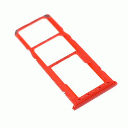 Υποδοχή κάρτας SIM Tray για Samsung Galaxy A20S -  Χρώμα: Κοκκίνο