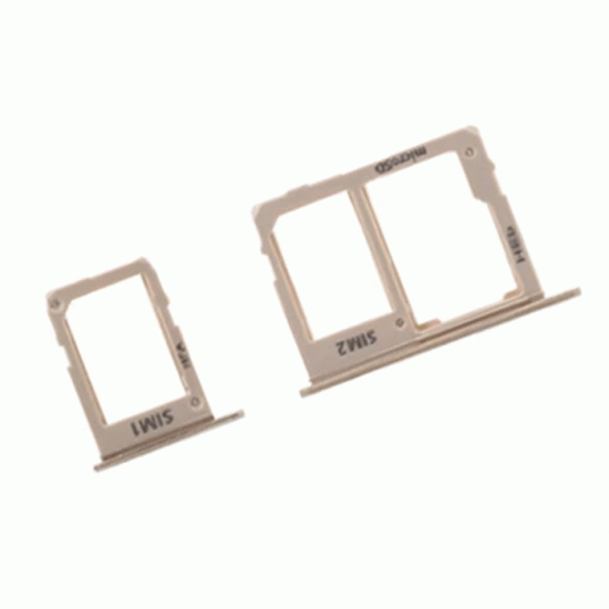 Υποδοχή κάρτας Single SIM Tray για Samsung Galaxy A600 -  Χρώμα: Χρυσό