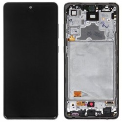 OLED Οθόνη LCD με Μηχανισμό Αφής και πλαίσιο για Samsung Galaxy A72 A725 - Χρώμα: Μαύρο
