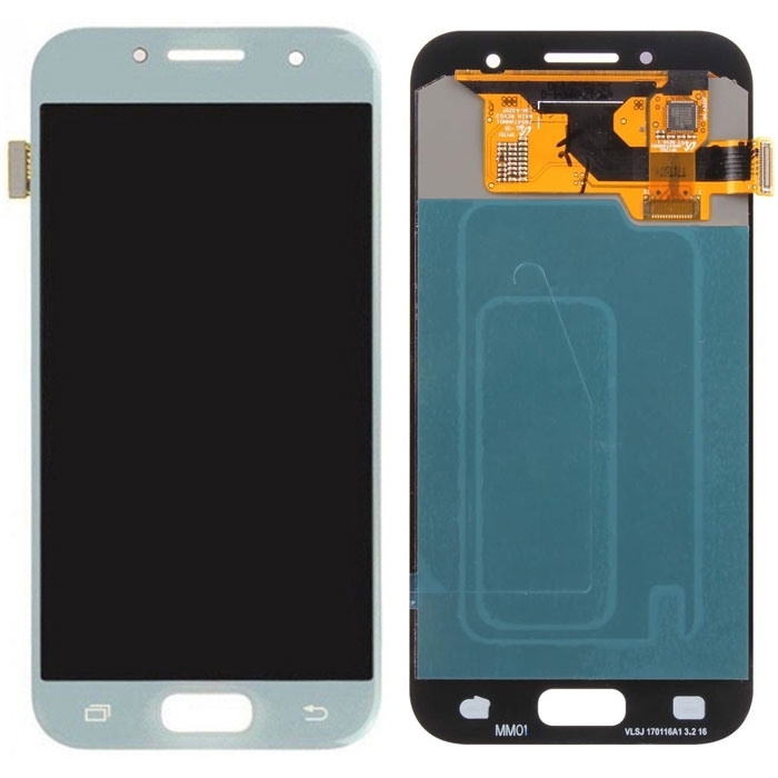 OLED Screen LCD with Touch for Samsung Galaxy A3 2017 A320F - Color:Silver