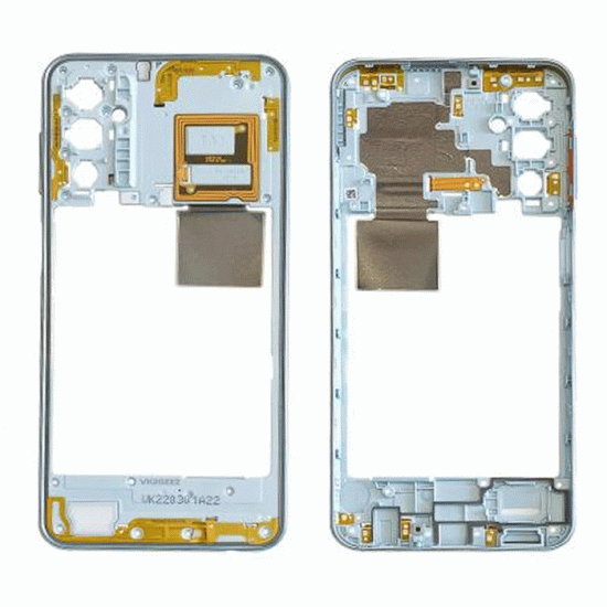 Μεσαίο Πλαίσιο με Καλωδιοταινία Middle Frame with Flex για Samaung Galaxy M23 WITH FLEX - Χρώμα: Γαλάζιο