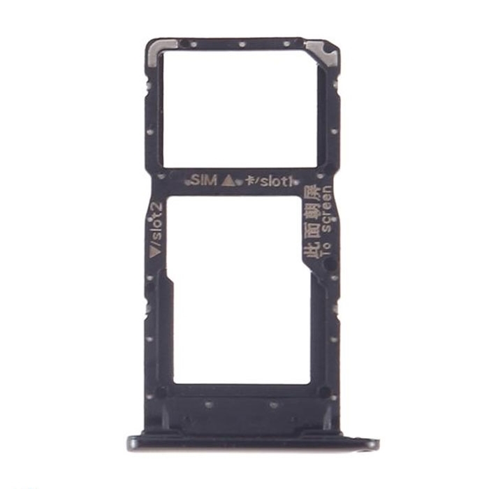 SIM Tray for Huawei P SMART+ 2019 - Color: Black