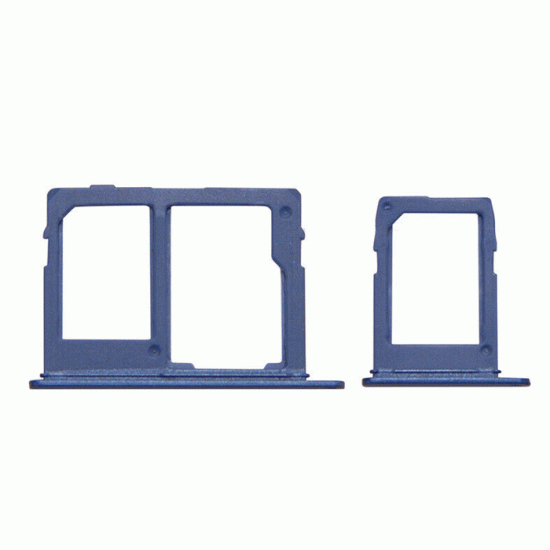 Υποδοχή κάρτας Single SIM Tray για Samsung Galaxy A600 -  Χρώμα: Μπλε