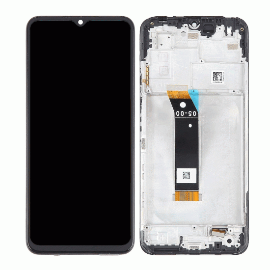 Οθόνη LCD TFT με Μηχανισμό Αφής με Πλαίσιο για Xiaomi Redmi Note 11 4G/ Note 11s- Χρώμα: Μαύρο