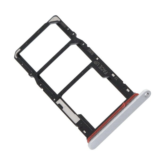 SIM Tray for Motorola E32  - Color: Silver