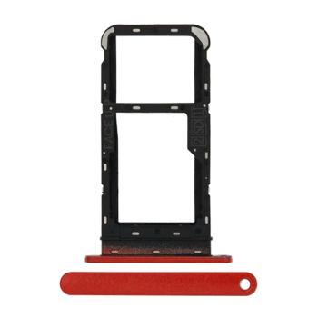 SIM Tray for Motorola E7 POWER  - Color: Red