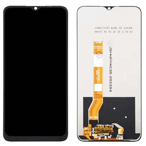 LCD Complete for Oppo A17 - Color: Black