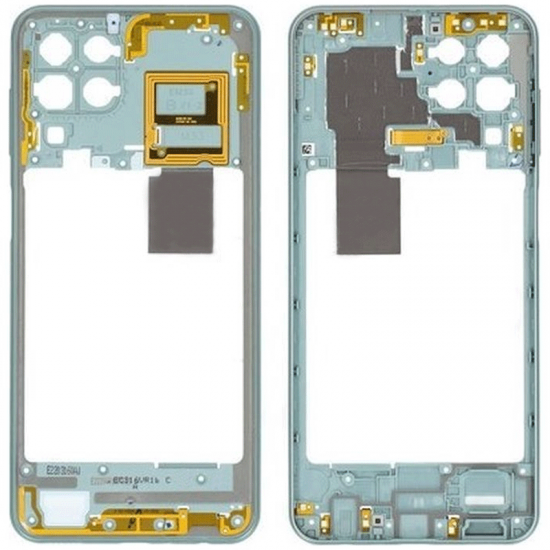 Μεσαίο Πλαίσιο με Καλωδιοταινία Middle Frame with Flex για Samsung Galaxy M33 - Χρώμα: Πράσινο