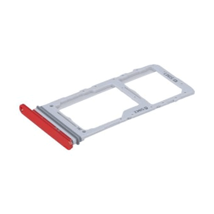 Υποδοχή κάρτας Dual SIM και SD Tray για Samsung Galaxy G980 - Χρώμα: Κόκκινο