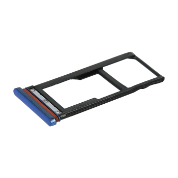 SIM Tray for Motorola ONE VISION - Color: Blue