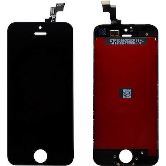 Οθόνη LCD OSG με Μηχανισμό Αφής για iPhone 5s - Χρώμα: Μαύρο