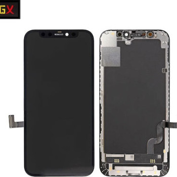 LCD GX Hard OLED and touch screen for iPhone 12 Mini - color: Black