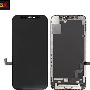 LCD GX Hard OLED and touch screen for iPhone 12 Mini - color: Black