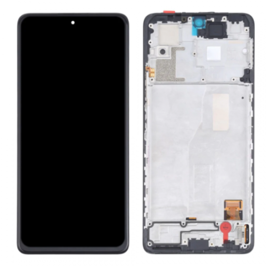 Οθόνη LCD TFT με Μηχανισμό Αφής με Πλαίσιο για Xiaomi Note 10 Pro 4G - Χρώμα: Μαύρο