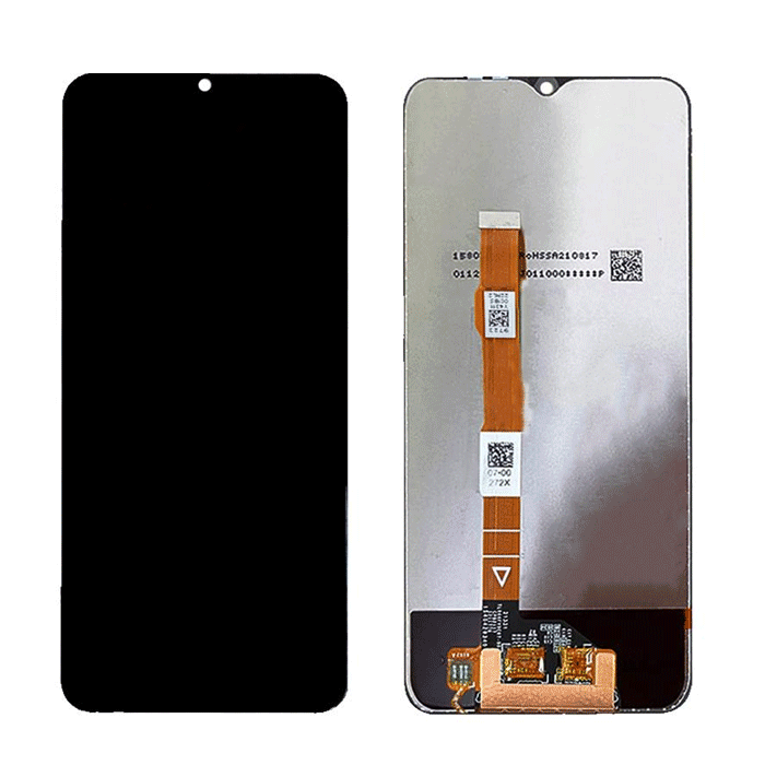 LCD Screen with Touch Mechanism for Vivo Y16  - Color: Black
