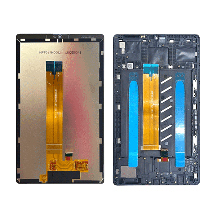 LCD and Touch Screen with Frame for Samsung Galaxy A7 Lite 8,7" T220 - Color: Black