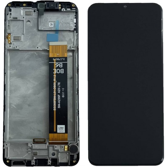 Incell Οθόνη LCD με Μηχανισμό Αφής με Πλαίσιο για Samsung Galaxy A23 4G A235F  - Χρώμα: Μαύρο