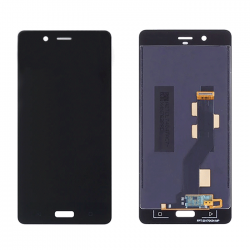 AMOLED Οθόνη LCD με Μηχανισμό Αφής για Nokia 8 - Χρώμα: Μαύρο