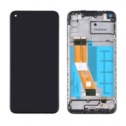 OCG Οθόνη LCD με Μηχανισμό Αφής με Πλαίσιο για Samsung Galaxy A11 A115F - Χρώμα: Μαύρο