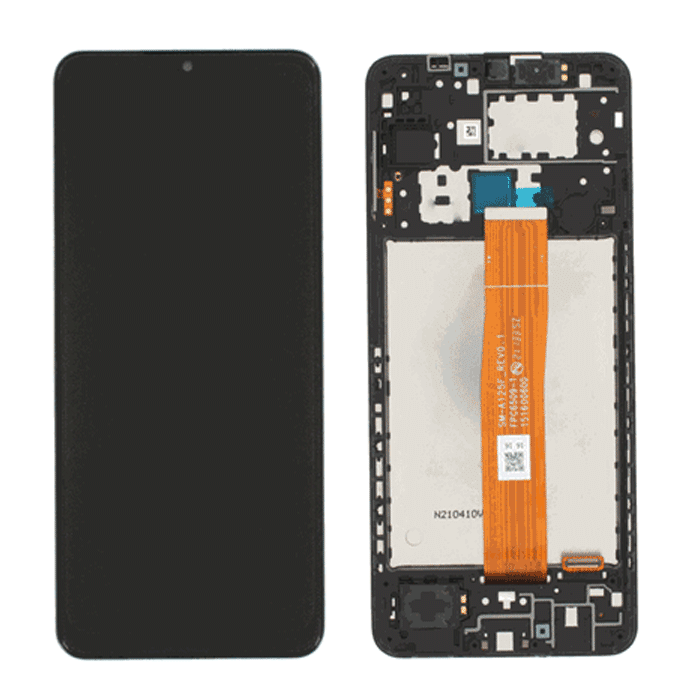 OCG LCD and touch screen with frame for Samsung Galaxy A12 A125F - color: Black
