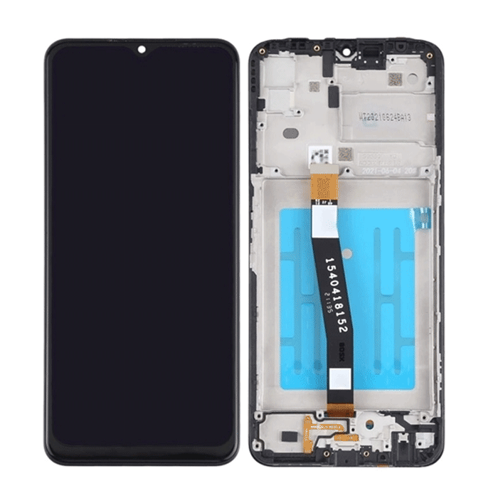 OEM LCD and touch screen with frame for Samsung A226 Galaxy A22 5G - color: Black