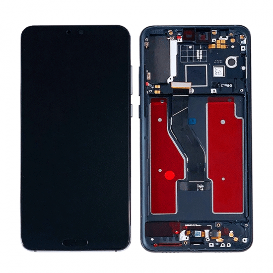 Οθόνη LCD με Μηχανισμό Αφής με Πλαίσιο για Huawei P20 pro - Χρώμα: Μαύρο Οθόνη LCD με Μηχανισμό Αφής με Πλαίσιο για Huawei P20 pro - Χρώμα: Μαύρο