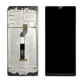 Lcd complete with Frame for Sony Xperia L4 - Color: Black